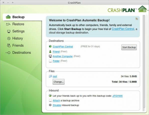 बैकअप-linux-crashplan