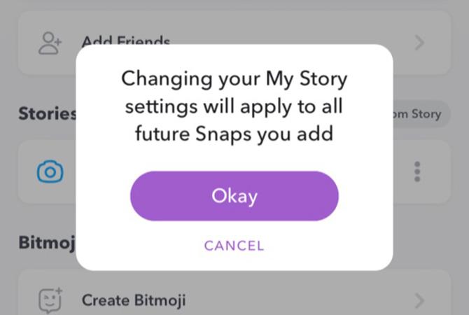 Snapchat अपडेट सेटिंग्स पर किसी को कैसे ब्लॉक करें