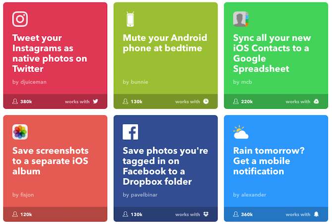IFTTT सेब