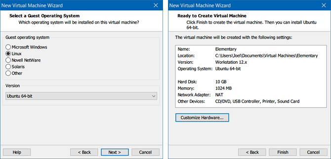 वर्चुअलबॉक्स बनाम VMware प्लेयर: विंडोज vmware के लिए सर्वश्रेष्ठ वर्चुअल मशीन वर्चुअल मशीन विज़ार्ड बनाती है