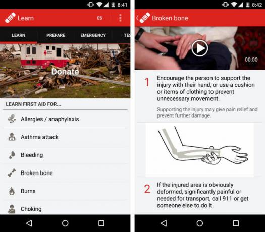 EmergencyAndroidApps-लाल-पार पहले सहायता