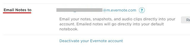 Evernote-ईमेल-आईडी