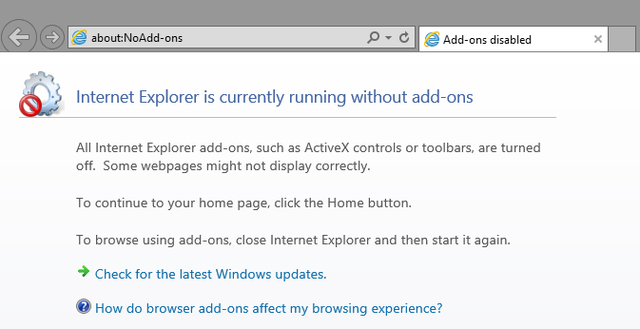 5.1 IE - ऐड-ऑन अक्षम