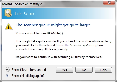 स्पायबोट - खोज और नष्ट: सरल, अभी तक प्रभावी मालवेयर फ़ाइल के अपने पीसी को साफ करने के लिए बड़े स्कैन