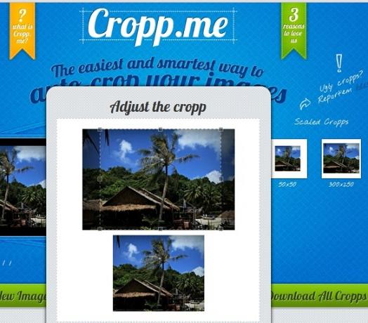 Cropp.me: स्वचालित रूप से फसल छवियां ऑनलाइन CroppMe