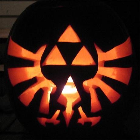 geeky-कद्दू-Zelda-Triforce