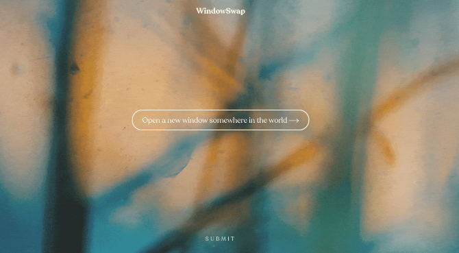 WindowSwap एक वेब कैमरा के माध्यम से एक खिड़की से दुनिया को क्या दिखता है दिखाता है 