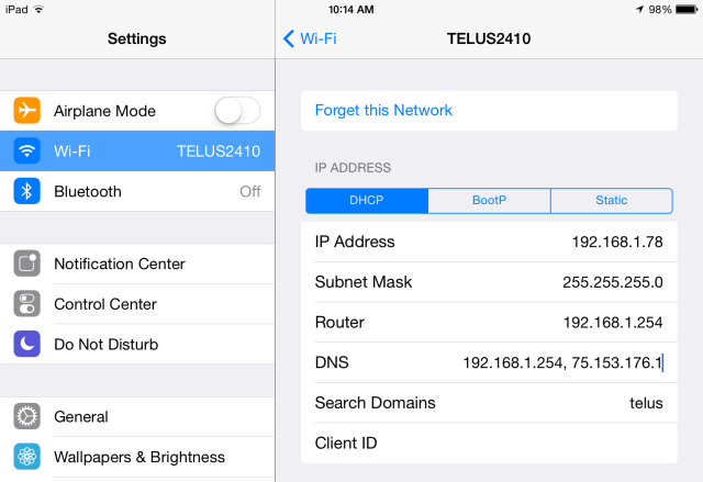 अपने स्मार्टफ़ोन की DNS सेटिंग्स बदलने से बायपास जियोस्टेशनरीज़ iphone या ipad ios 7 पर dns सर्वर बदल देते हैं