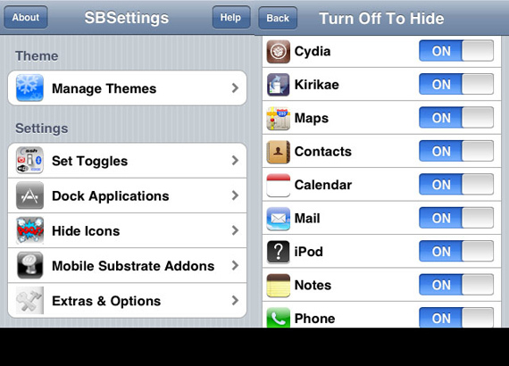 SBSettings-छिपाएं