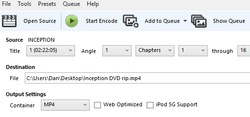 अपने हार्ड ड्राइव हैंडब्रेक स्टार्ट एनकोड में एक संपूर्ण डीवीडी को रिप करने के लिए 5 सरल कदम