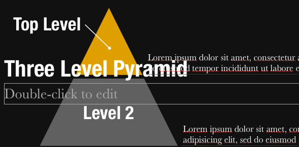 PowerPoint और Keynote [सस्ता] पिरामिडडैमग्राम के लिए स्लाइडवाना के साथ मिनटों में व्यावसायिक प्रस्तुतियां बनाएं