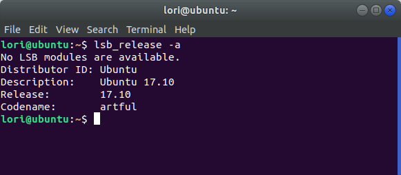 अपने Ubuntu संस्करण की जाँच करें