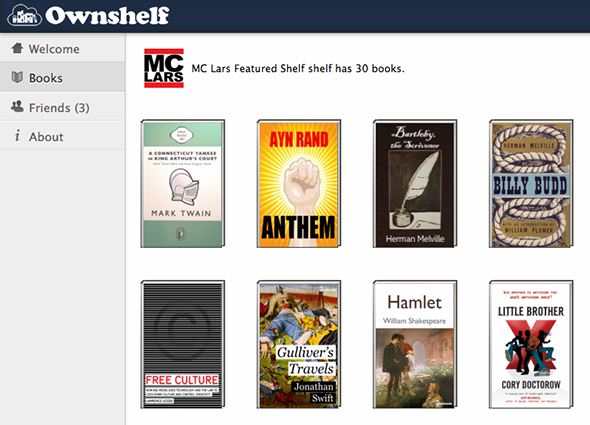 आसानी से अपने दोस्तों के साथ मुफ्त किताबें साझा करें Ownshelf मालिकाना mc का उपयोग करना
