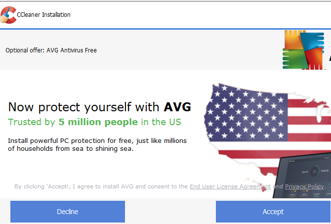 CCleaner AVG स्थापित करें