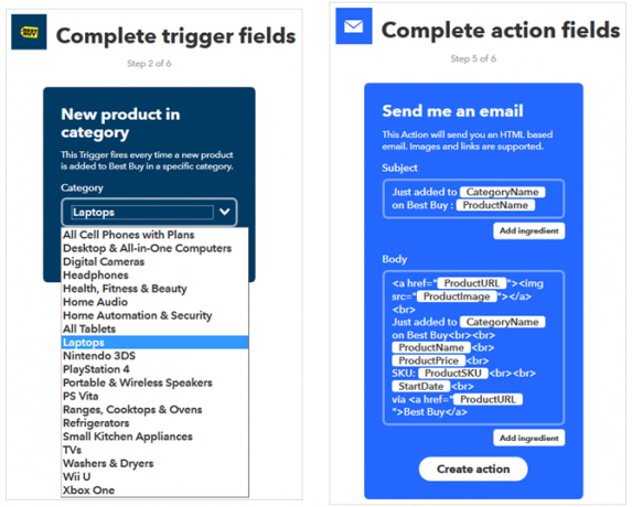 ifttt चाल ऑनलाइन सौदों नुस्खा बनाएँ