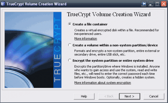 Truecrypt 6.0 truecryptvcw के साथ अपने USB स्टिक को एन्क्रिप्ट करें