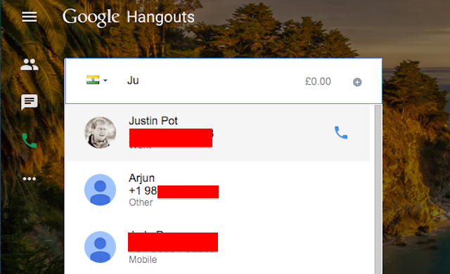 Hangouts-ध्वनि-कॉल