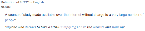 MOOC परिभाषा