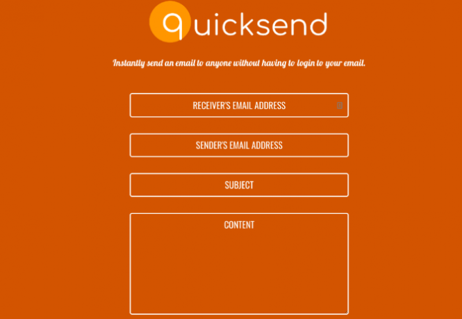 क्विकसेंड के साथ इनबॉक्स में लॉग इन किए बिना ईमेल भेजें