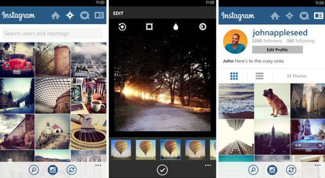 Instagram के लिए विंडोज फोन -8