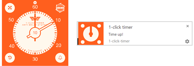 1clicktimer Chrome एक्सटेंशन