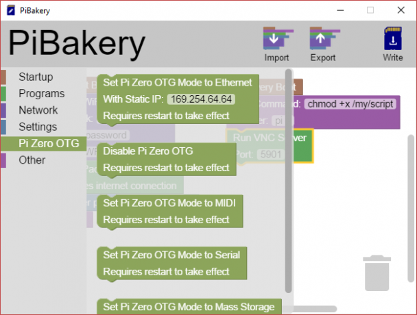 MakeUseOf Linux PiBakery Pi जीरो ओटीजी मोड