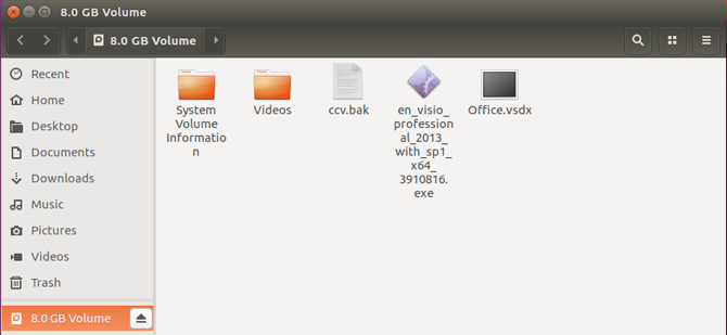 ubuntu usb gui का पता चला