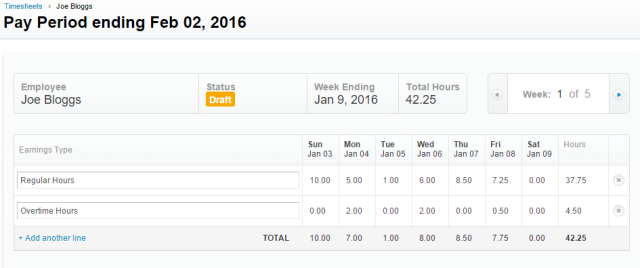 ज़ीरो-timesheet