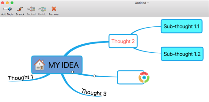 QMindMap लाइट मैक माइंड मैप