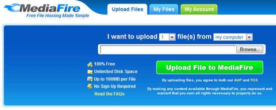 MediaFire - अनलिमिटेड फाइल स्टोरेज