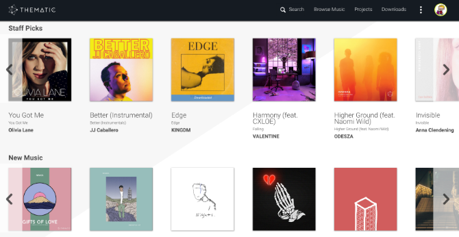Thematic में youtube पर उपयोग करने के लिए मुफ्त संगीत fom पेशेवर संगीतकार हैं