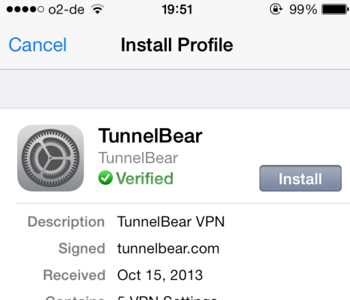 Tunnelbear के साथ मिनटों में अपने iPhone पर एक वीपीएन सेट करें