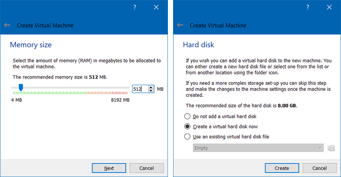 वर्चुअलबॉक्स बनाम VMware Player: विंडोज वर्चुअलबॉक्स के लिए सर्वश्रेष्ठ वर्चुअल मशीन वर्चुअल मशीन विज़ार्ड बनाता है