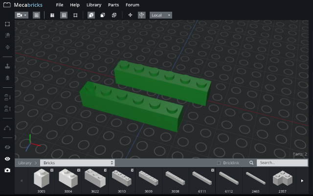 क्रोम प्रयोगों-mecabricks