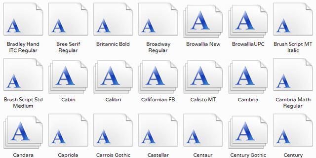windows-font-प्रबंधन-फ़ोल्डर