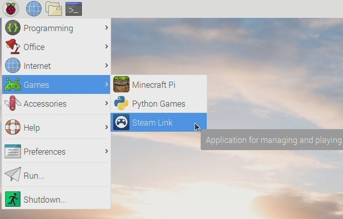 रास्पबेरी पाई पर स्टीम लिंक लॉन्च करें