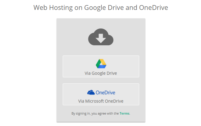 Google ड्राइव या OneDrive के साथ DriveToWeb