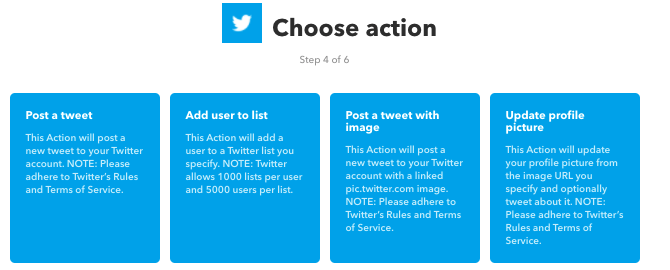 IFTTT एक्शन