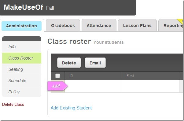 शिक्षक gradebook ऑनलाइन