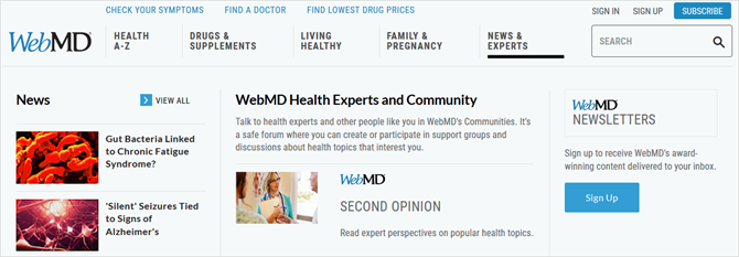 webmd स्वास्थ्य विशेषज्ञ