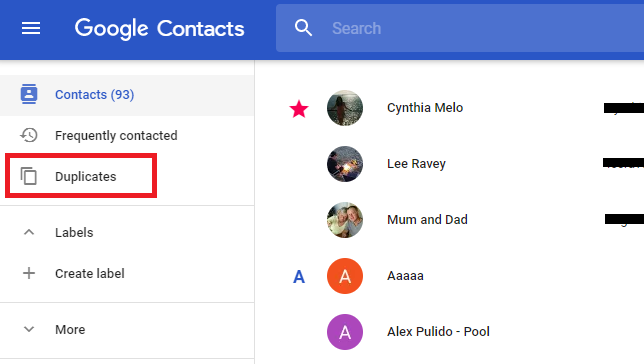 Google Google डुप्लिकेट संपर्कों में डुप्लिकेट संपर्कों को कैसे ढूंढें और मर्ज कैसे करें