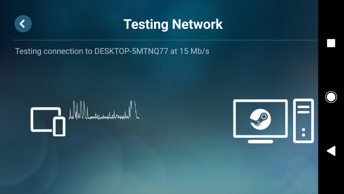 स्टीम लिंक एंड्रॉइड में नेटवर्क टेस्ट