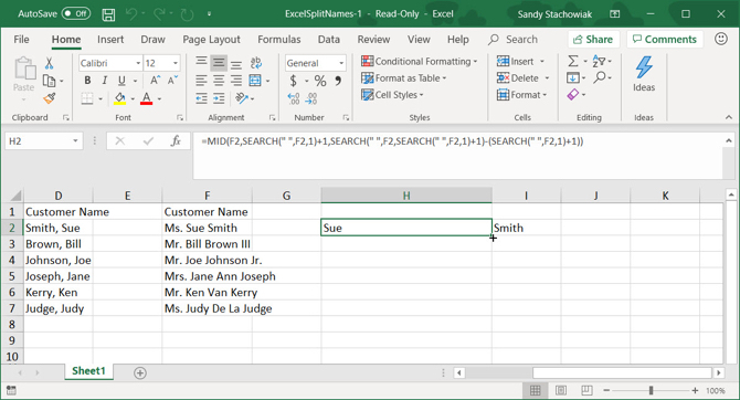 Excel में स्वतः भरण सूत्र खींचकर