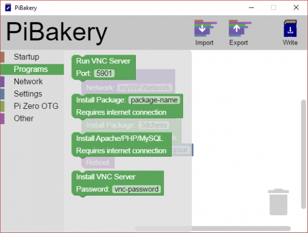 MakeUseOf लिनक्स PiBakery कार्यक्रम