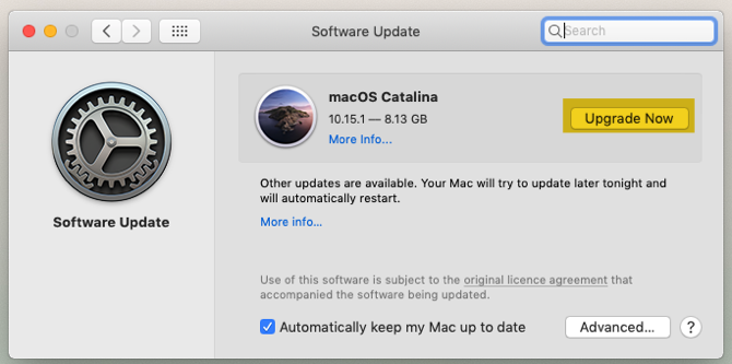 macOS अपग्रेड