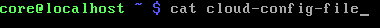 CoreOS कैट क्लाउड कॉन्फ़िगरेशन