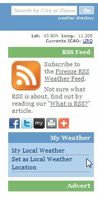 मुक्त मौसम आरएसएस फ़ीड