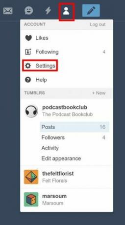 कैसे आपका Tumblr यूजरनेम Tumblr यूजरनेम 1 278x500 बदलें