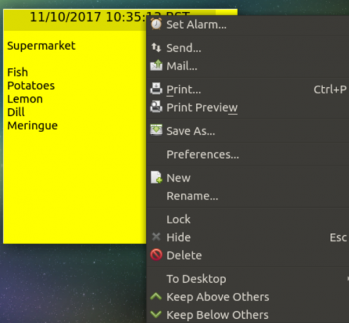 Linux muo linux stickynotes गाँठ के लिए 5 छोटे उपयोगी स्टिकी नोट्स