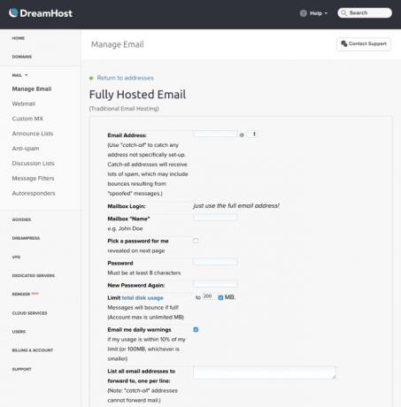 वेब होस्ट में आपको क्या देखना चाहिए? ड्रीमहस्ट ईमेल प्रबंधित
